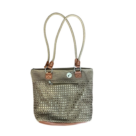 The Sak Woven Shoulder Bag Brown - Picture 1 of 12